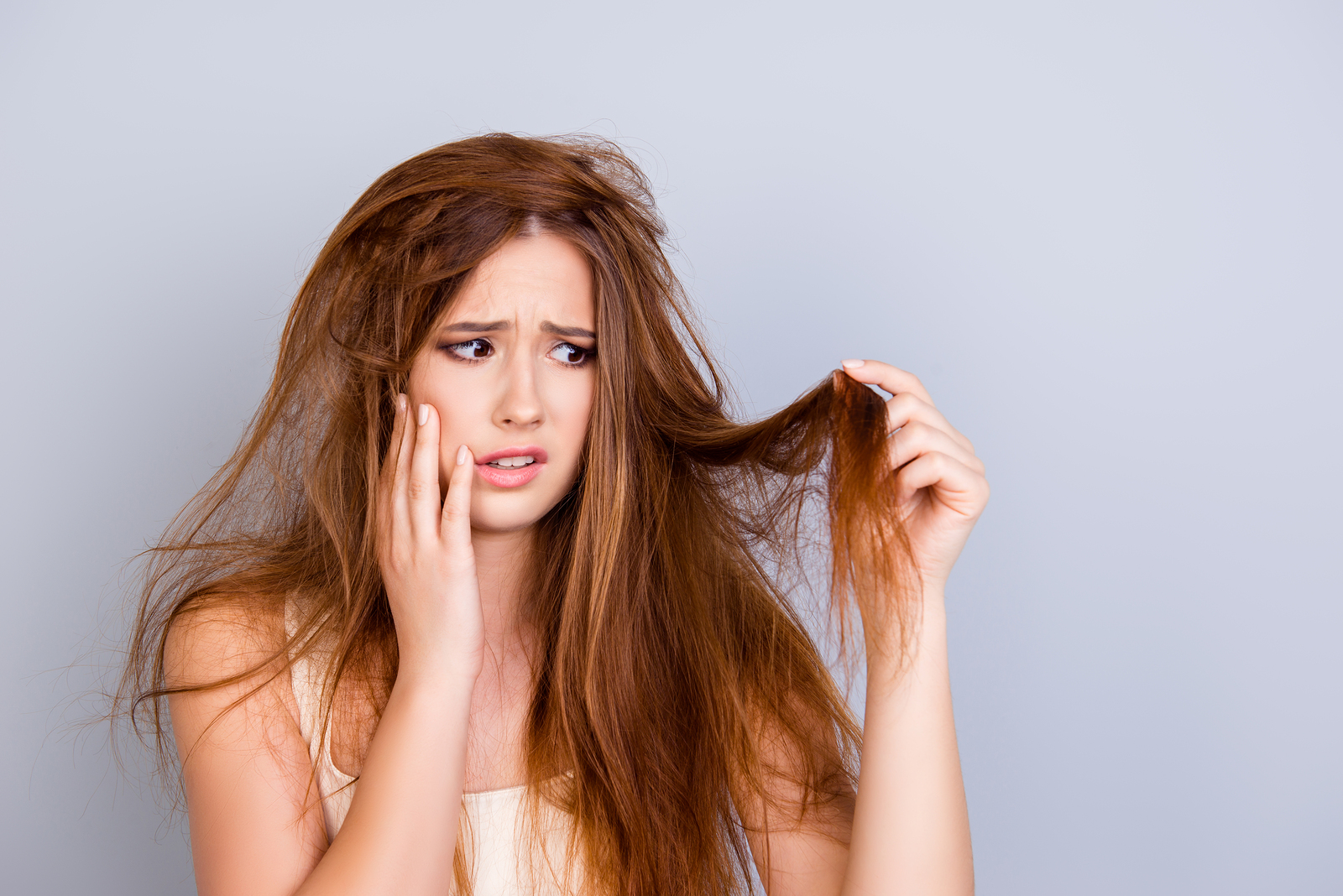 Vrouw met statisch haar